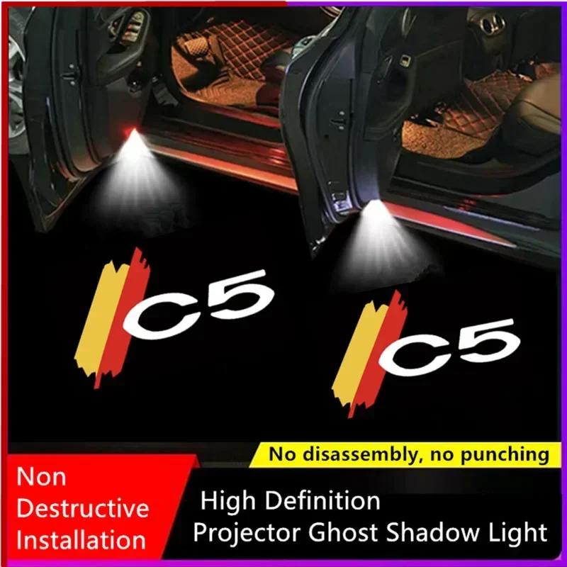 Led Car Door Welcome Light Laser Logo Projector For Citroen C5 Aircross 2001-2008 2009 2010 2011 2012 2013 2014 2015 Car Goods