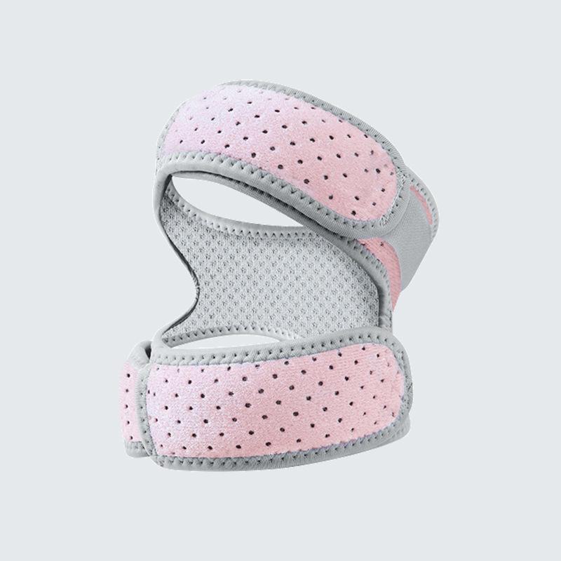 Улучшенный стабилизатор надколенника: Противоскользящие силиконовые наколенники с регулируемыми ремнями для амортизации.