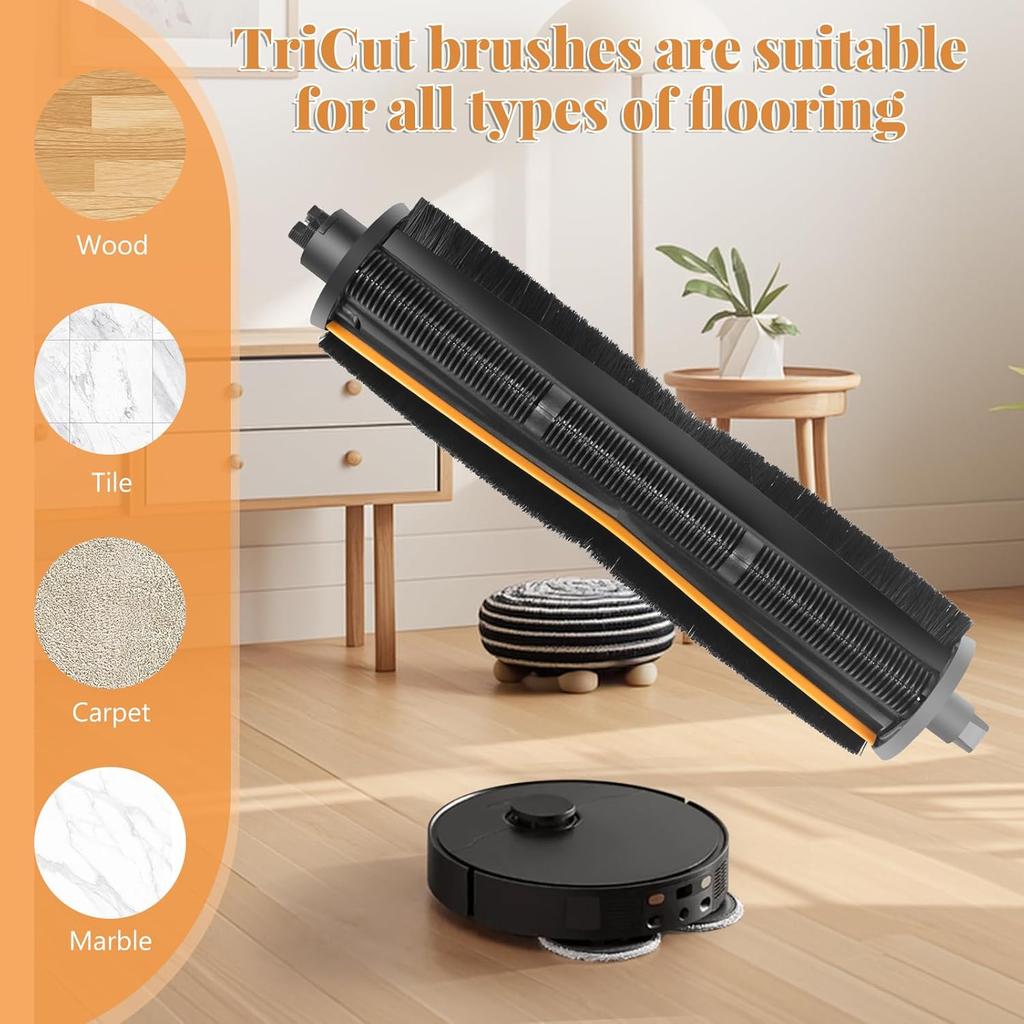 Трехщеточная насадка, совместимая для Dreame L10s Pro Ultra Heat, L10 L20 L30 L40 X30 X40 D20 Ultra, F10, Mova E30 E40 P10 P50 Pro Ultra