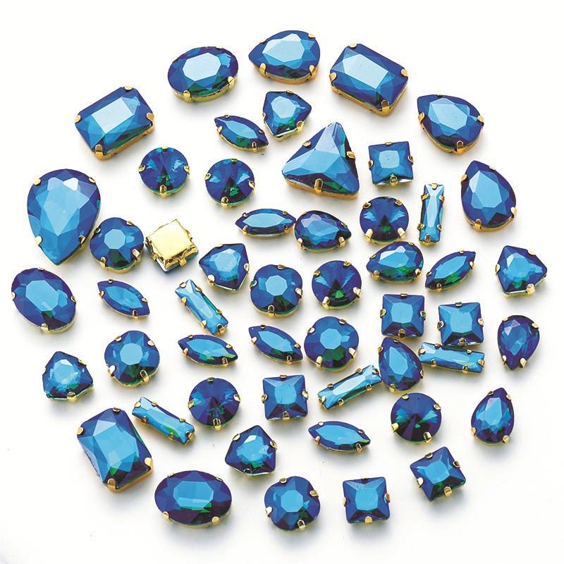 Поставка Стеклянная дрель-коготь, сшитая вручную, пряжка из алмазного кристалла, своими руками, свадебная одежда, аксессуары для волос, пряжка для обуви, аксессуары, смешанные 50 шт.