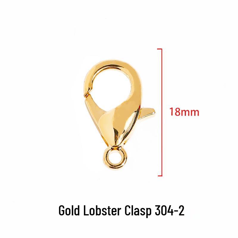 Gold & Silver Metal Lobster Clasp for Handmade Jewelry: DIY Bracelet, Necklace Accessories, Pendant, Spring Buckle