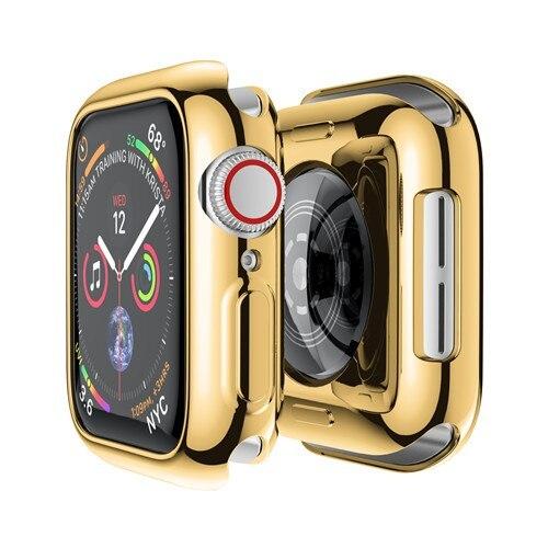 Чехол для Apple Watch 44 мм 40 мм 45 мм 41 мм 42 мм 38 мм защитное стекло iwatch силиконовый бампер apple watch series 3 6 se 7 8 9