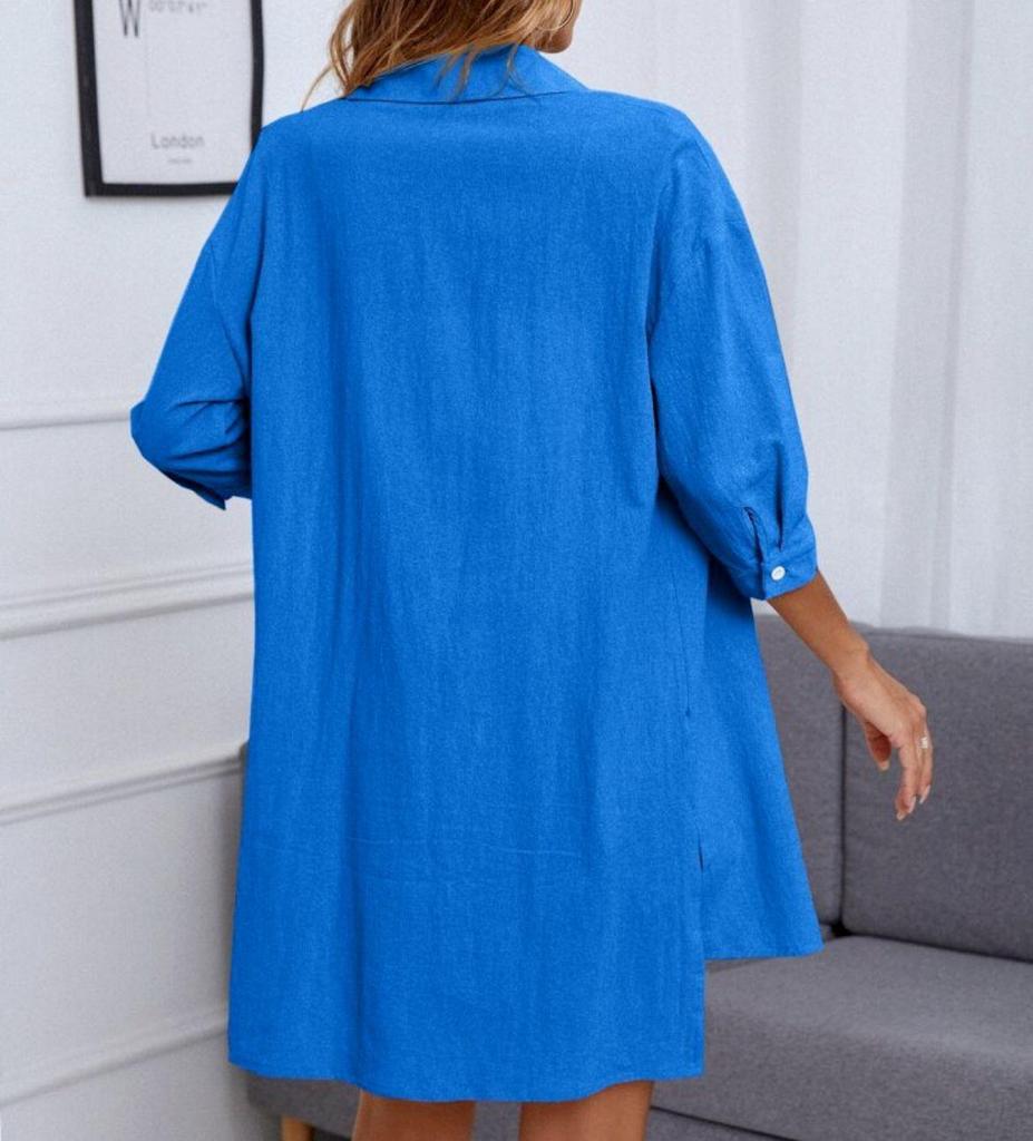 Spring Collection: Women's Solid Color Fashion Two-Piece Set - Single-Breasted Shirt & Casual Comfort Fit