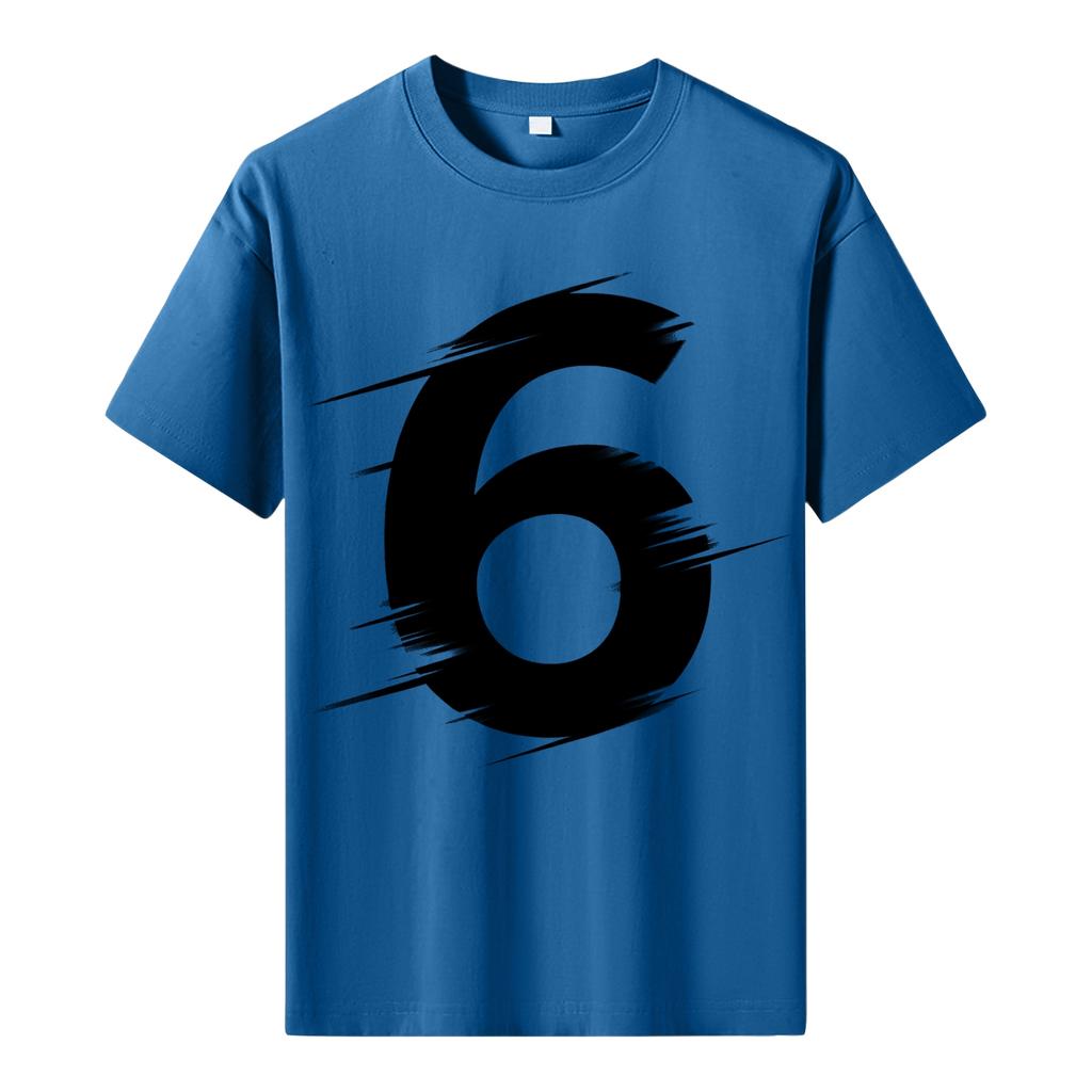 Мужская футболка с коротким рукавом с принтом Мужская свободная повседневная футболка с коротким рукавом