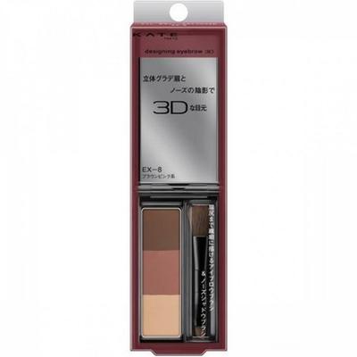 Карандаш для бровей Kanebo Kate Designing Eyebrow 3D EX-8 Brown Pink, 1 шт.
