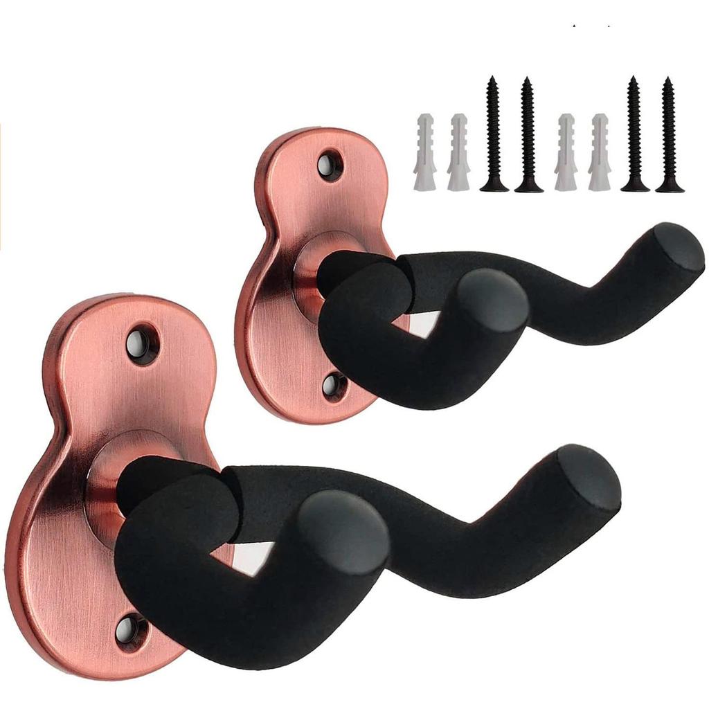 Настенное крепление для гитары, 2 шт., вешалка для укулеле, держатель с крючком, подставка, вешалки для гитары, крючки для акустических электрических бас-гитар и гавайской гитары