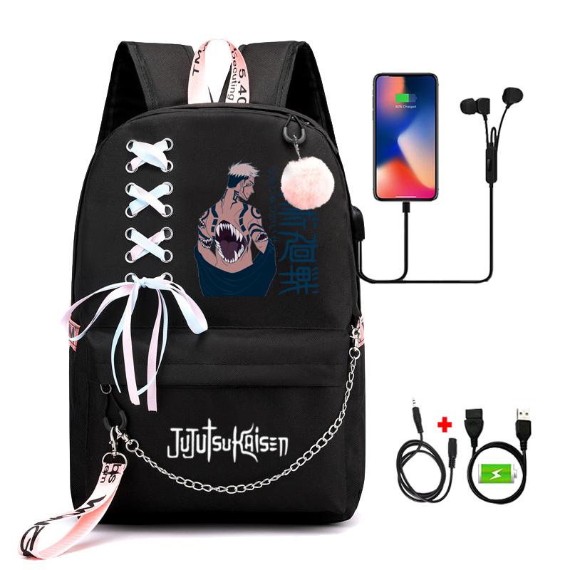 Рюкзак в стиле аниме с принтом, школьная сумка для подростков, студентов, книжная сумка с героями мультфильмов, уличный рюкзак, детский рюкзак для мальчиков и девочек