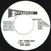 7-дюймовая пластинка BOB ANDY Let Them Say CS1970 Studio One US Reggae Ska Dub Б/у