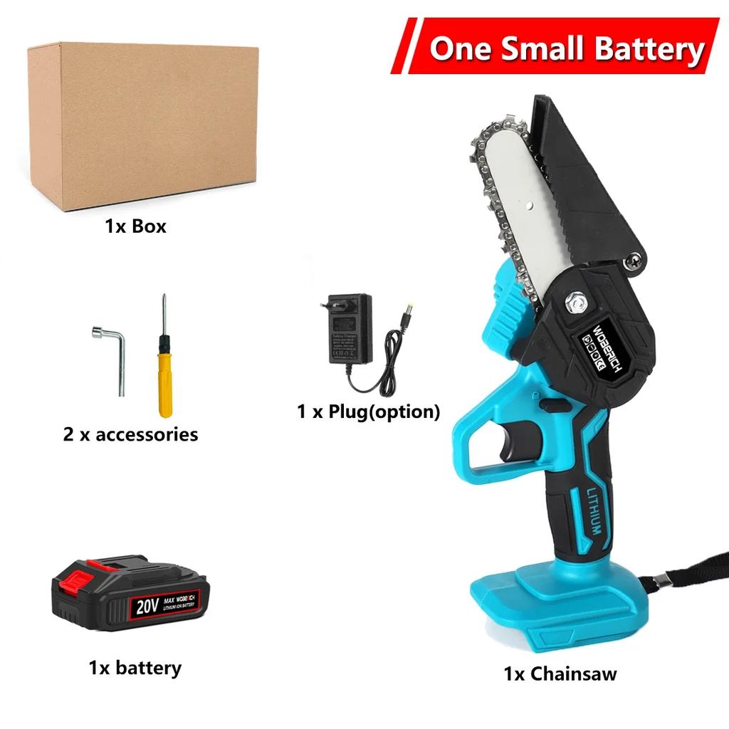 4-дюймовая/6-дюймовая мини-электрическая пила, цепная пила для фруктовых деревьев, деревообрабатывающие садовые инструменты, ручные резчики по дереву для аккумулятора Makiita 18 В