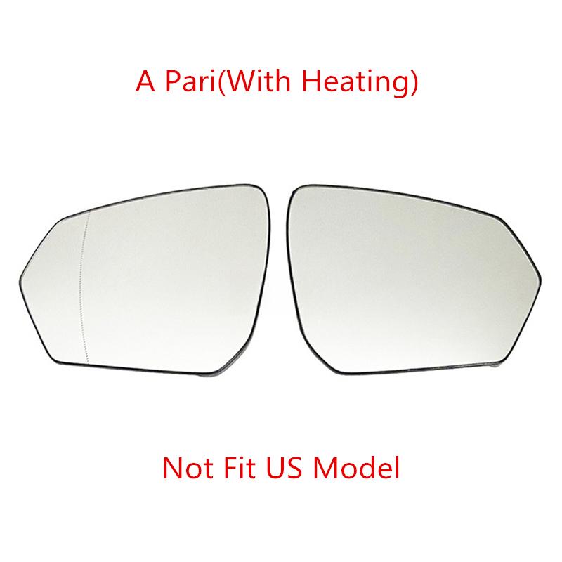Side Mirror Glass For Chevrolet Equinox(Not Fit US Model) 2017- With Heating Rearview Mirror Lens Automotive Accessories