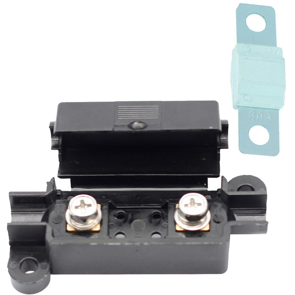 ABS+copper Midi Fuse Holder With Heat-shrinkable 16mm² Cable
