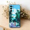Ретро-иллюстрация Принцессы Мононоке Чехол для телефона Samsung S25, S24, S21, S22, S23, S30, Ultra, S20, Plus, Fe, Мягкий силиконовый Черный чехол