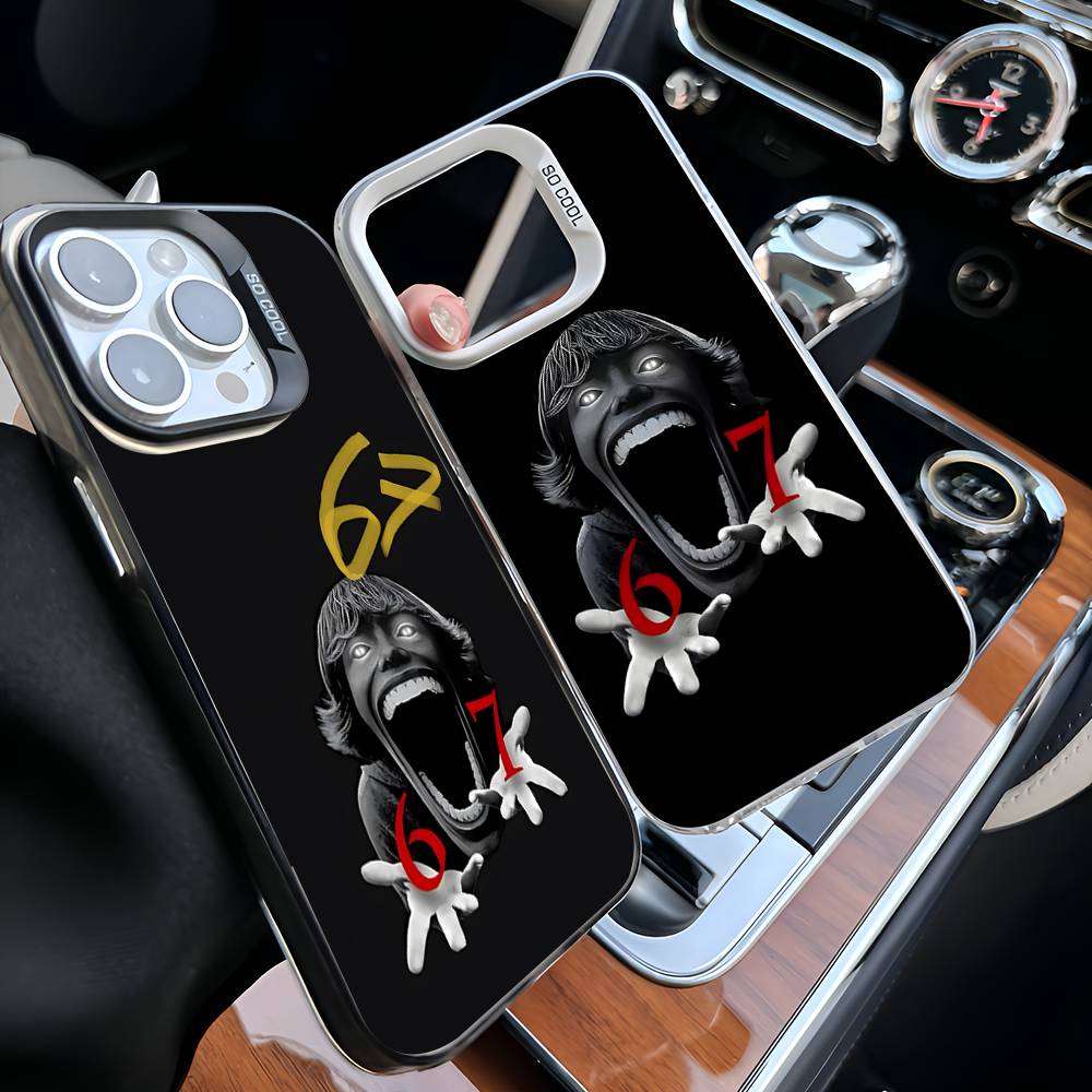 67 Six Seven Phone Cases For IPhone 17 16 15 14 13 12 11 Plus Pro Max Pro Color Matte Cover
