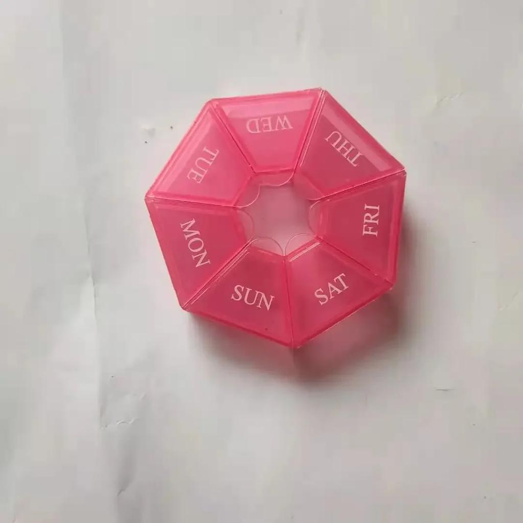 1Pcs Pill Case Plastic 7 Days Tablet Candy Box Portable Storage Holder Travel Organizer Pill Dispenser Container Storage Boxes