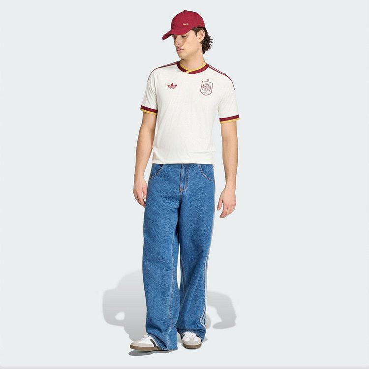 Adidas Originals AUTHENTIC Игровая версия Сборная Испании 26-й Чемпионат мира Выездная Climacool+ Быстросохнущая Приталенная Короткий рукав Футбольная футболка Мужская