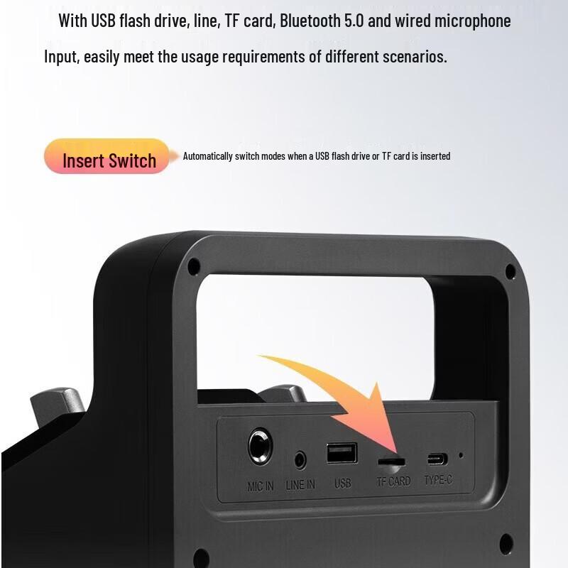Edifier Портативная Bluetooth-колонка для караоке PP205, штекер CN (адаптер в комплекте)