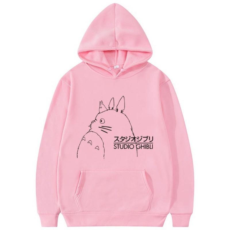 Толстовка с капюшоном «Мой сосед Тоторо» из японского аниме Studio Ghibli, модная толстовка унисекс в стиле кавай, уличная одежда, милые толстовки с комиксами