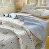 Всесезонный чехол на односпальную кровать-тататами Класса А - Передняя сторона с принтом из 100% хлопка, задняя сторона из стираного хлопка