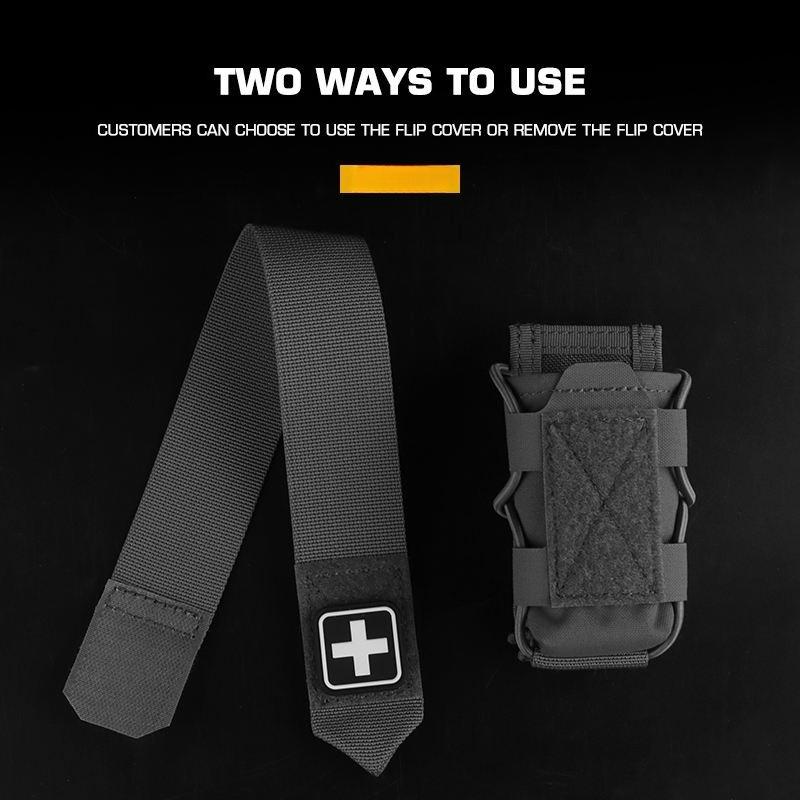 Universal Tourniquet Pouch Split Design Micro Trauma Outdoor First Aid Kit Flip-top Type Adapt To Belt Plate Carrier