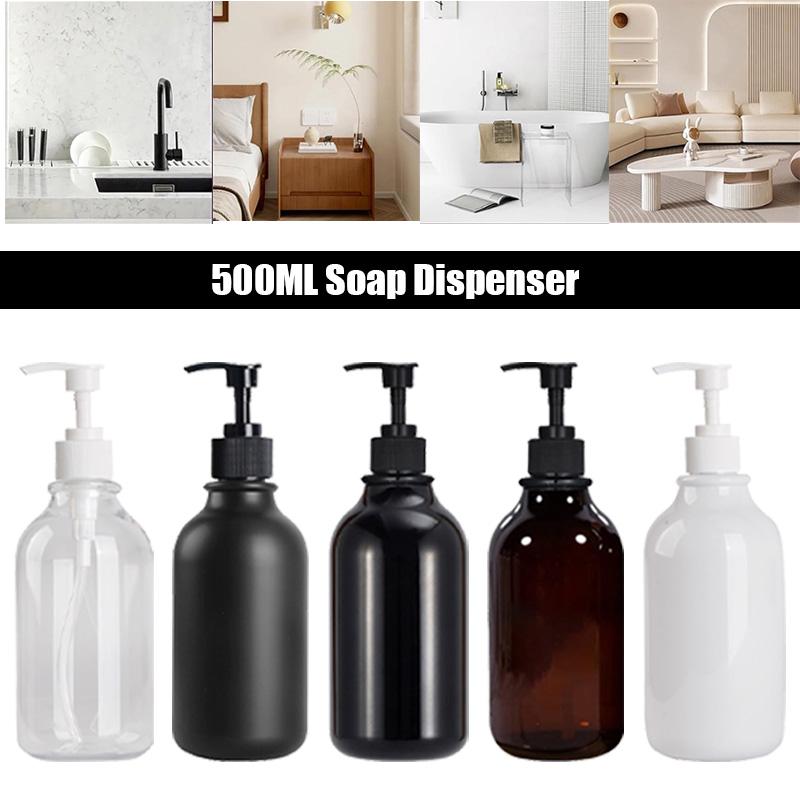 500 мл ПЭТ дозатор мыла многоразовый шампунь кондиционер для рук и посуды дозатор мыла бутылка для кухни ванная комната с насосом распределитель бутылка
