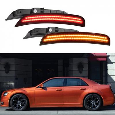 Для 2015-21 Chrysler 300 Задние Передние Светодиодные Боковые Фонари-Маркеры Крыла Задымленный Фонарь B