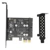 PCIE To USB 3.2 Expansion Card 5Gbps High Speed USB3.2 Front GEN1 Expansion Card Dual Port 19PIN