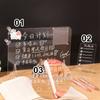 Decorate Erasable Clear Whiteboard Pen Writing Note Acrylic Message Board