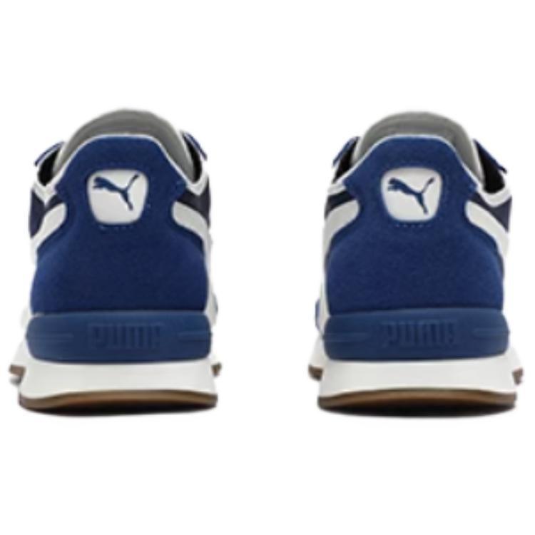 PUMA R78 Abrasion Resistant Low top Casual Shoes Unisex Beige White Blue 392901-12