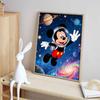 Disney diamond painting kit handmade diy5D home decoration gift unique idea Mickey spaceman explore stars and planets vibrant galaxy art