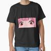 Men Casual Shirts Short Sleeves Anime Calli Eyes Summer Black Tees Oversized T-shirts