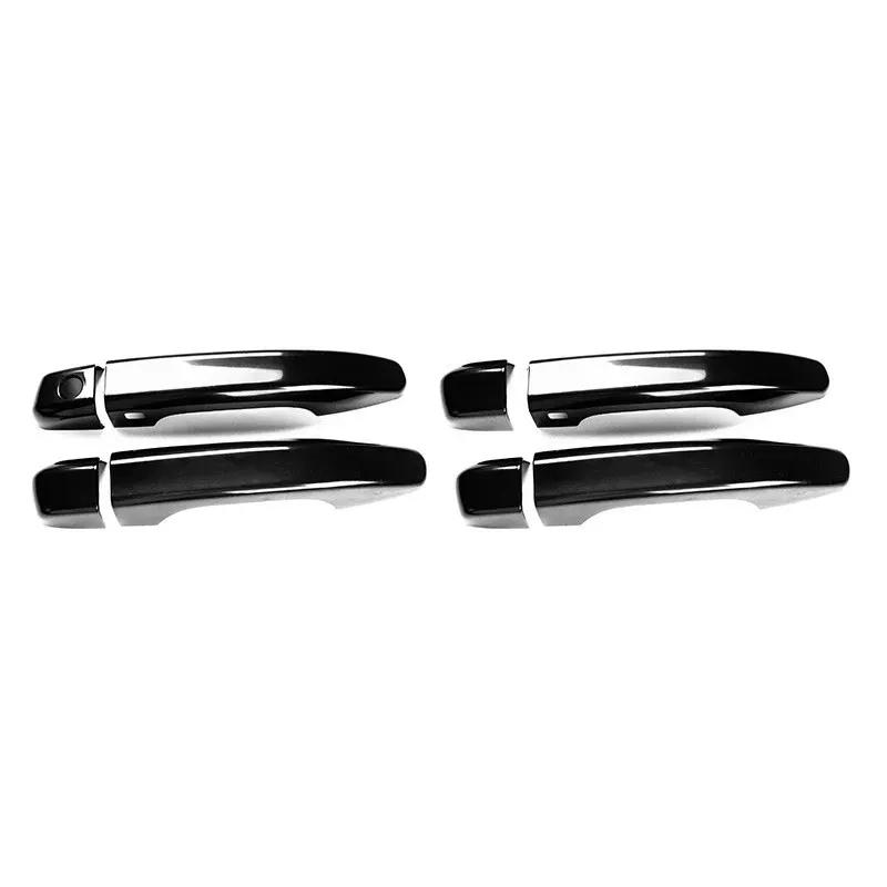 For Honda Accord 10th 2018 Door Handle Cover Protector Trim Exterior Car Accessories Carbon Fiber Look Gloss
