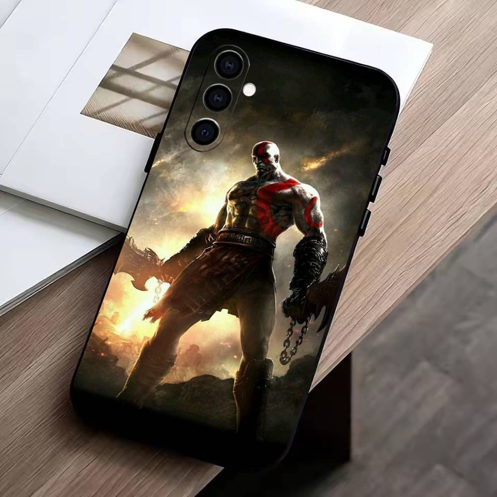 Чехол для телефона Game God of W-War Kratos Черный Силиконовый Мягкий Для Samsung Galaxy A73,A72,A71,A70,A53,A52,A51