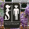 2D Flat 1pc Room Decoration Sign for A Neptune Pirate Bathroom, Perfect for Maritime Bathroom Wall Decor, Made of Vintage Fiberboard, Featuring A