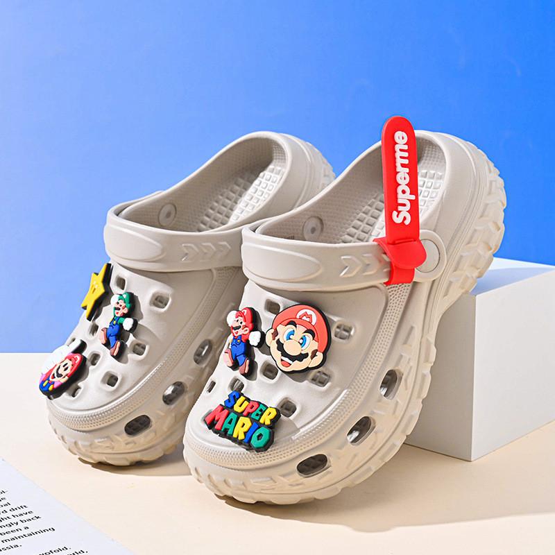 Летние детские мультяшные ЭВА клоги для мальчиков и девочек, дышащие, нескользящие, пляжная обувь различных цветов и размеров для активного отдыха