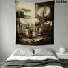 Machinarium Wall Hanging Printed Fabric Blanket Decorative Tapestries for Bedroom Living Room Home Decor