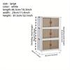 1pc Transparent Storage Box Collapsible Storage Bin with Lids and Pulley - Portable 1/2/3 Layers Organizer for Easy Access and Convenient Storage
