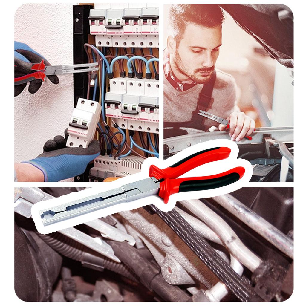 9 Inch Glow Plug Removal Tool Straight Jaw Pliers Glow Plug Connector Puller Pliers Clamp for Car Engine Repair Tool