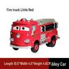 Authentic McQueen & Mater Alloy Racing Cars for Kids - Fire Engine & Little Red Models