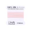 1 шт. 2# 0,45 мм 10 шт./пакет Ручная работа 100% Натуральный шелковый шнур Веревка С бисерной шелковой нитью Игольный конец Шелк Для изготовления DIY ювелирных изделий
