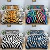 Animal Skin Stripe Duvet Cover Set 3D Printed Bedding Set Luxury Cozy Quilt Cover For Bedroom With Pillowcase Home Decor