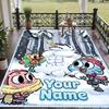 Custom Text Amazing World of Gumball Pattern Floor Rug Soft Indoor Carpet Mat Living Room Bedroom