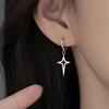 Полые свисающие серьги Звезда Маленькие серьги-кольца для женщин Девушек-подростков Изящные серьги-хагги на петлях Свисающие серьги для вечеринки Серьги-звезды