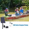 2W Plug in Solar Oxygen Pump Fish Tank Oxygenator Aquarium Oxygen Aerator Air Pump Fishing Aerator with Pipe Air Bubble