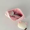 INS Pink Cute Star Bunny Pencil Case Aesthetic Portable Girl Makeup Bag Pouch Stationery Organizer Kawaii School Supplies Gifts
