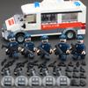 MOC Военная серия PTU Мобильный отряд Штурмовая группа Солдат Пластиковые Строительные Блоки Игрушка