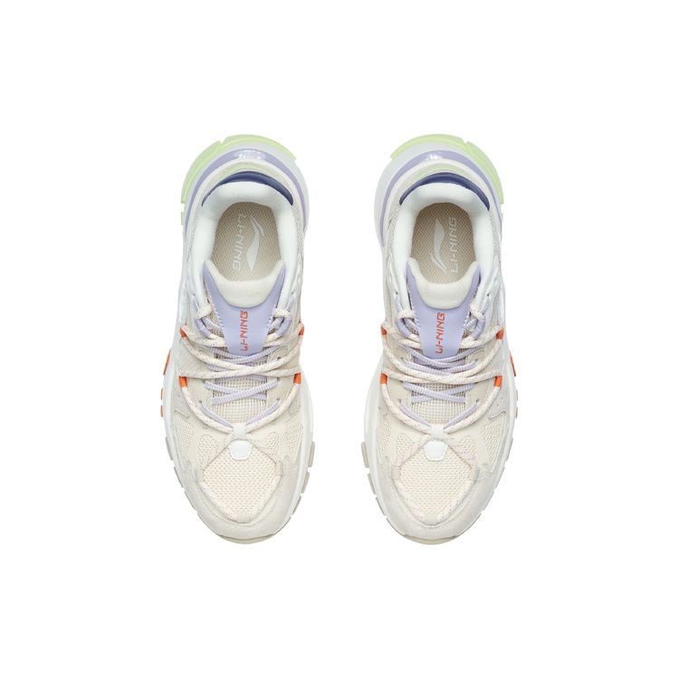 Li Ning Reverse Fantasy Fabric Trendy Low-Go Sports Casual Shoes Women sneakers White Gray AGLR184-3