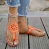 Women's Flat Flip Flops 2024 Summer Plus Size Ladies Beach Shoes Open Toe Casual Slides Shoes for Women Outdoor Female Sandals