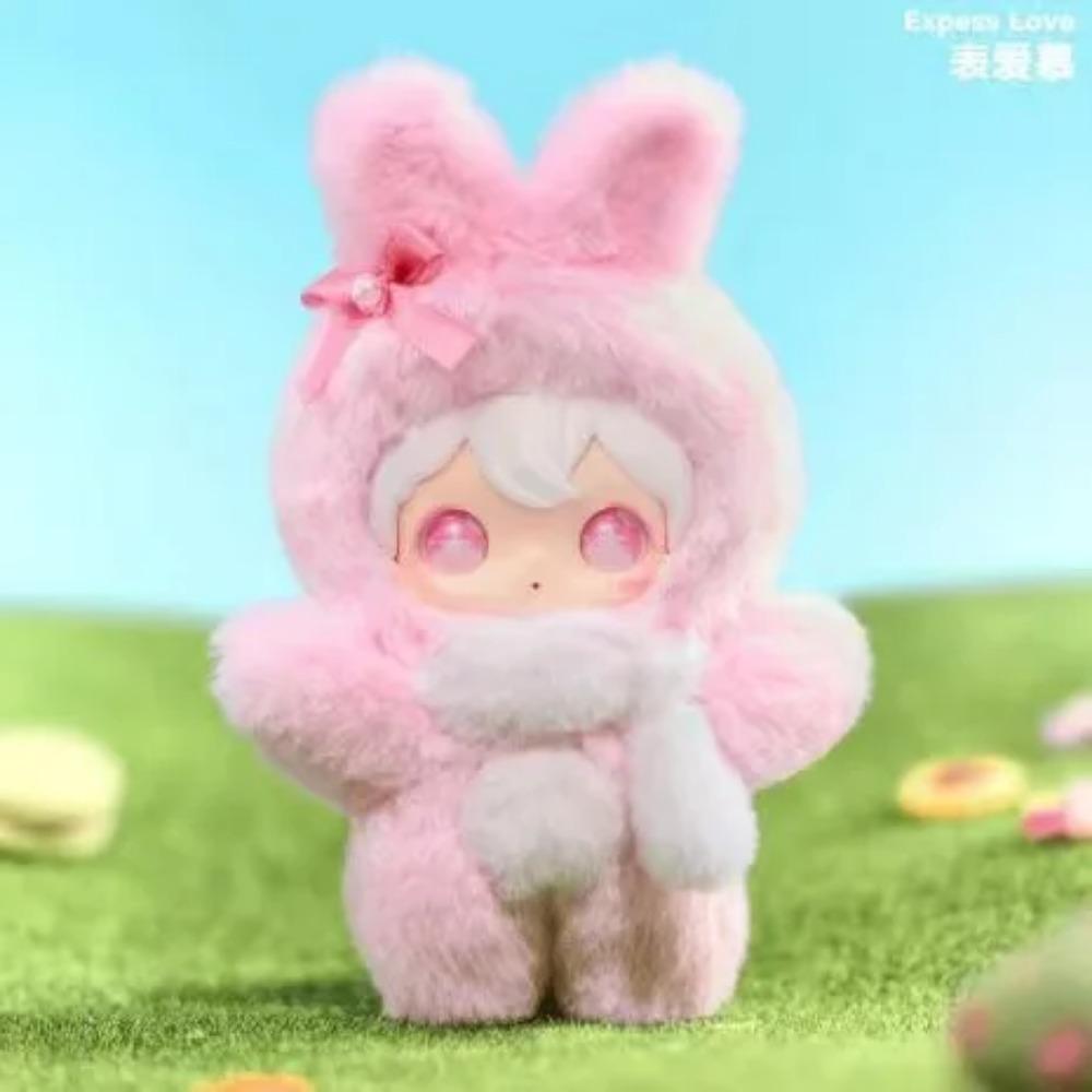 Shiny Little Rabbit, muñeco de peluche de vinilo, caja misteriosa, bolso, colgante,caja misteriosa, llavero esponjoso de regalo