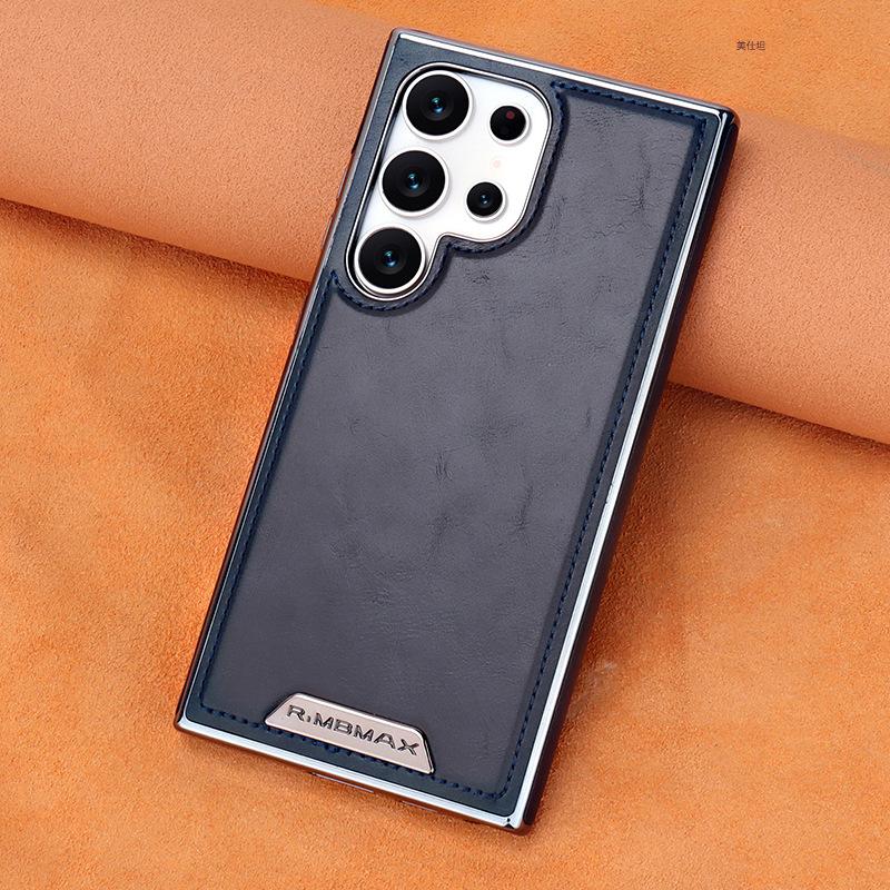 Применимо к чехлу для мобильного телефона Samsung s25edge, магнитное всасывание, защита от падения, полное покрытие, s26ultra, гальванизированный 24u, деловой, s23u, кожаный чехол
