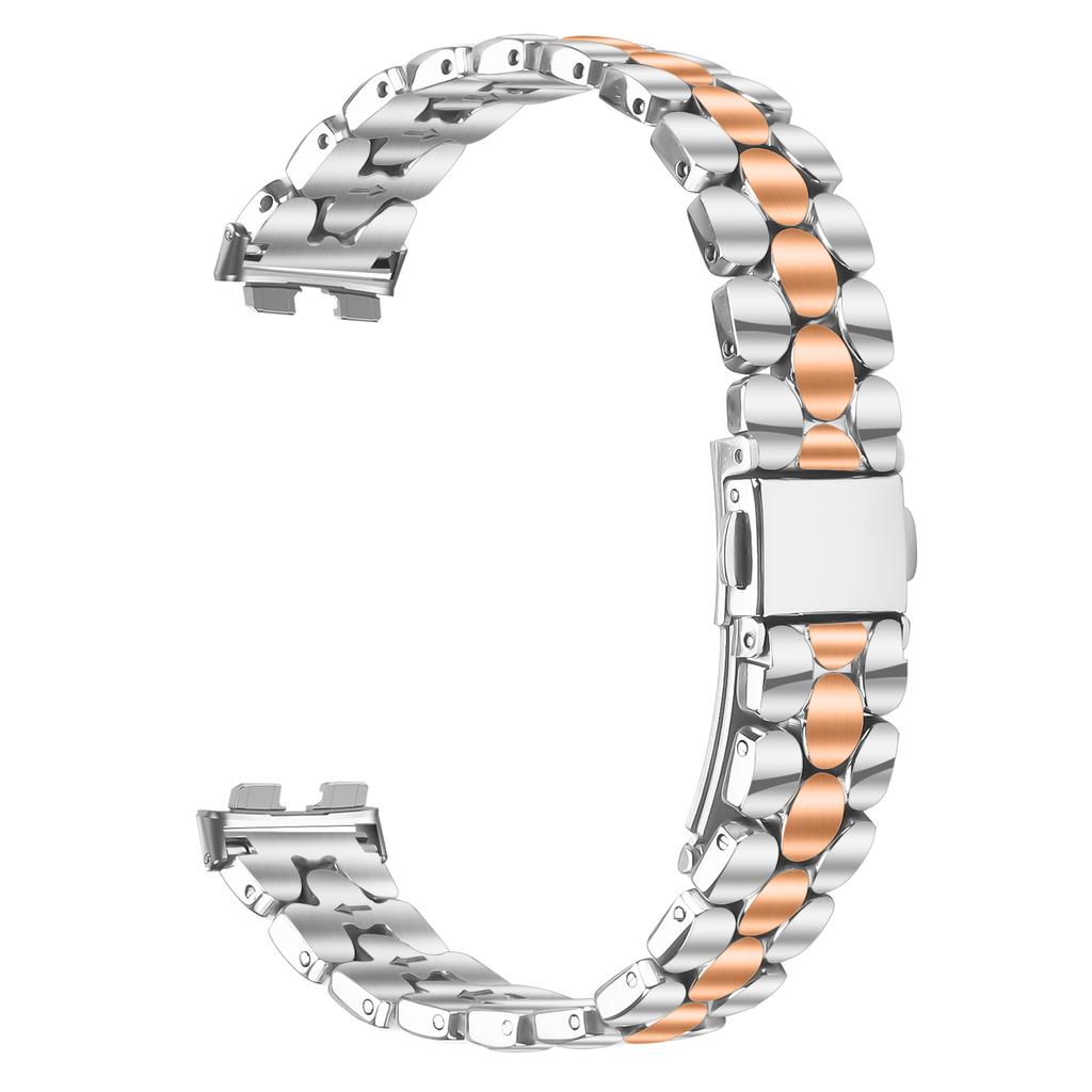 Металлический ремешок для часов Huawei Band 10/9/8, из нержавеющей стали с гальваническим покрытием, в форме жемчуга, наручный ремешок